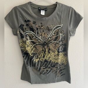 Y2K graphic baby tee